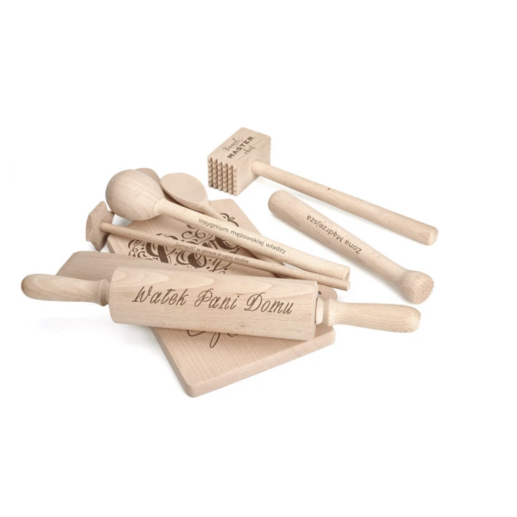 Gift for Young Couple - rolling pin, board, spoon, stick, whisk, pestle, muddler - PDM005