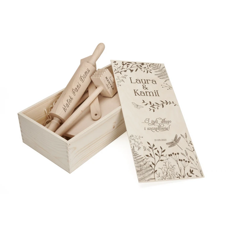 Gift for Young Couple - rolling pin, board, spoon, stick, whisk, pestle, muddler - PDM005