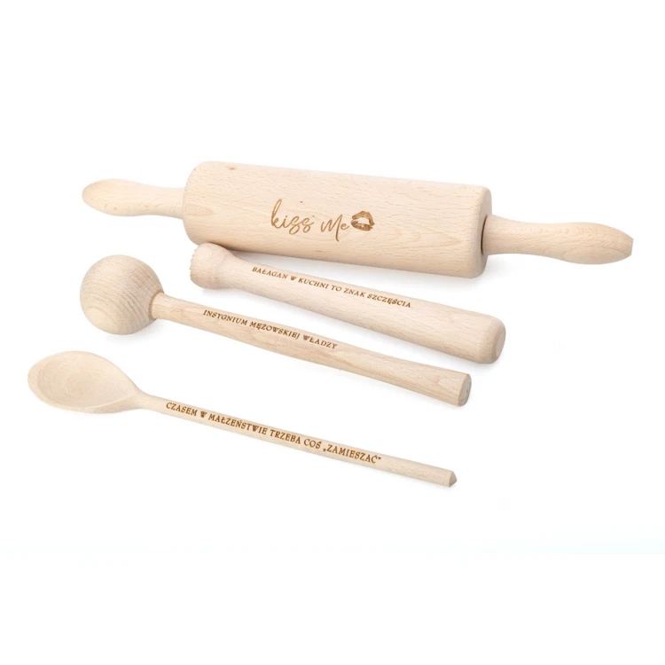 Gift for Young Couple - rolling pin, board, spoon, stick, pestle, muddler - PDM006