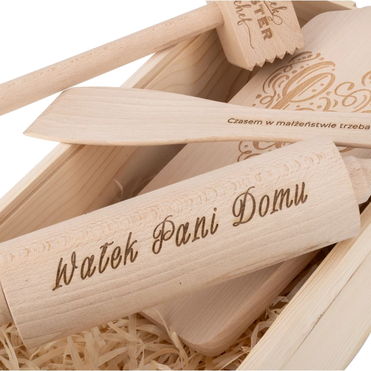 Gift for Young Couple - rolling pin, board, spoon, stick, whisk, pestle, muddler - PDM005