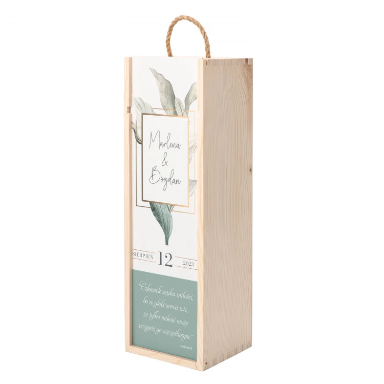 Gift for Newlyweds - Wooden Wine Box - SK086