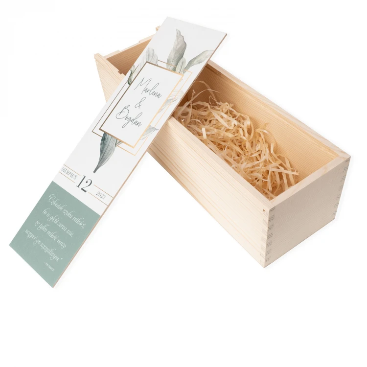 Gift for Newlyweds - Wooden Wine Box - SK086