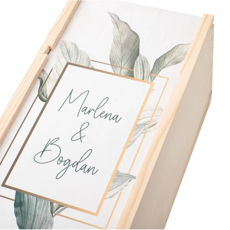 Gift for Newlyweds - Wooden Wine Box - SK086