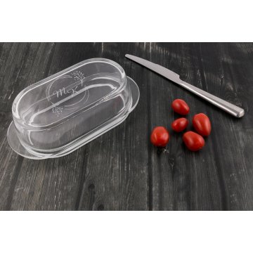 Gift for Newlyweds - Butter Dish with Custom Engraving - KCH006