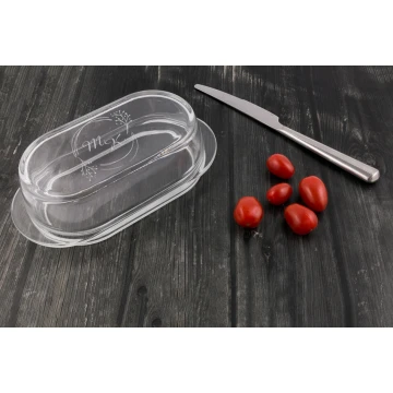 Gift for Newlyweds - Butter Dish with Custom Engraving - KCH006