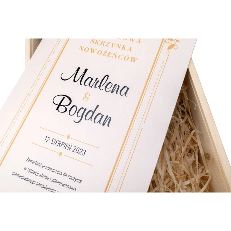 Gift for Newlyweds - Emergency Box for Two Bottles of Wine - SK087