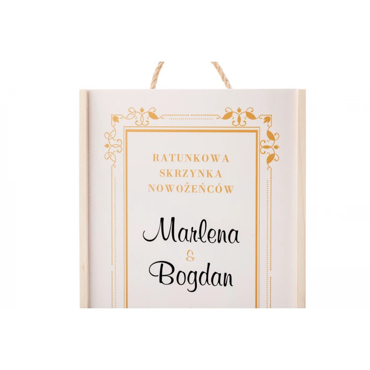 Gift for Newlyweds - Emergency Box for Two Bottles of Wine - SK087