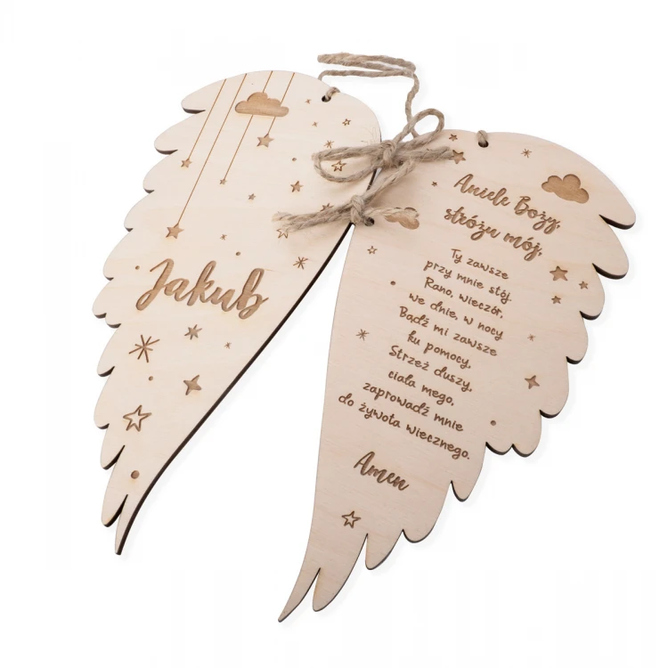 Communion Gift - prayer, greeting card, white cross, wooden box - COM016