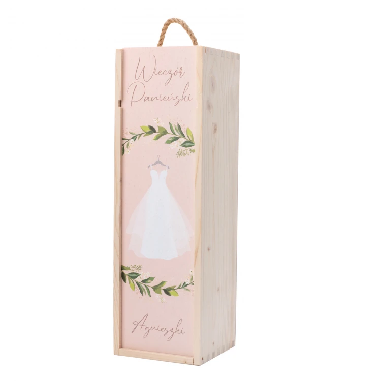 Bachelorette Party Gift - Wooden Wine Box - SK085