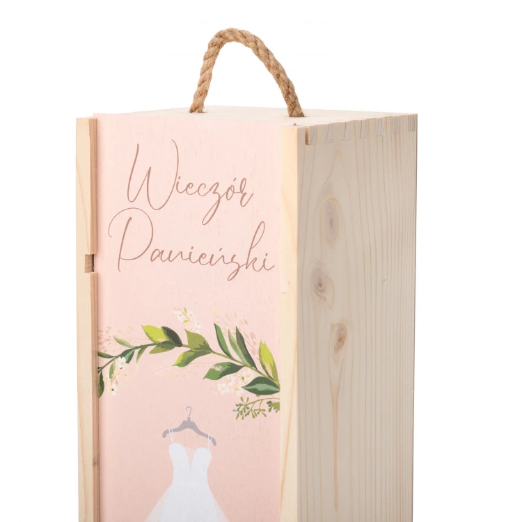 Bachelorette Party Gift - Wooden Wine Box - SK085