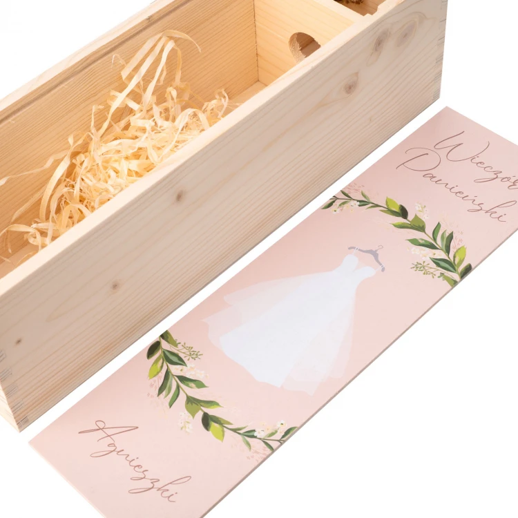 Bachelorette Party Gift - Wooden Wine Box - SK085