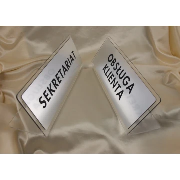 Presenter 315x115mm with plaque - acrylic model PR006