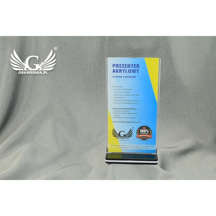 Acrylic Card Presenter (105x210mm) - model PR009