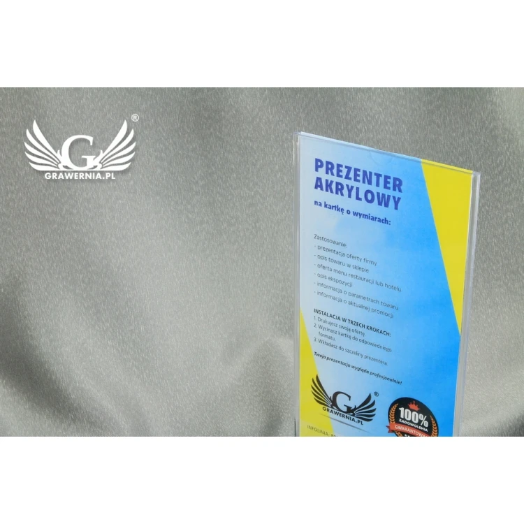 Acrylic Card Presenter (105x210mm) - model PR009