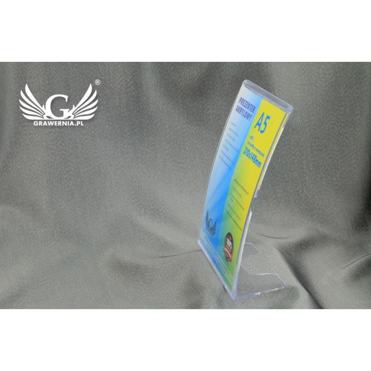 Acrylic A5 Card Presenter VERTICAL (210x148mm) - model PR011