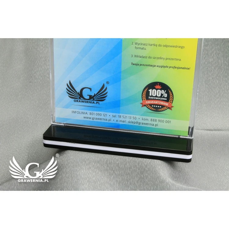 Acrylic A5 Card Presenter VERTICAL (210x148mm) - model PR012