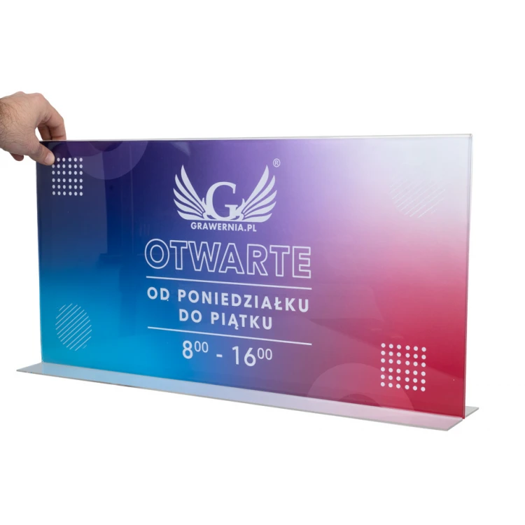Acrylic Presenter XL - dimensions 600x300mm - PR021