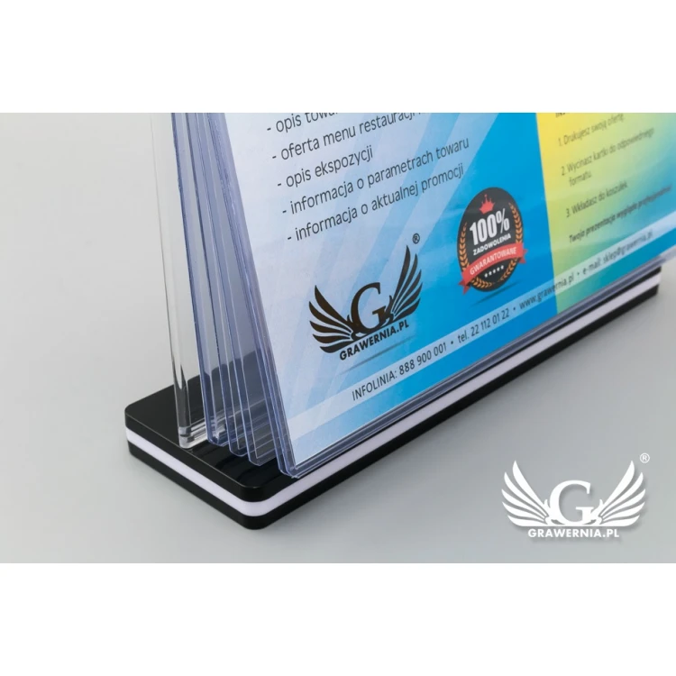 Stand, display with rotating sleeves - size 210x148mm (A5) - model PR021