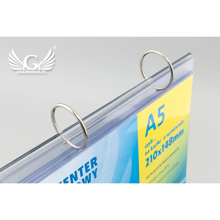 Stand, display with rotating sleeves - size 210x148mm (A5) - model PR021