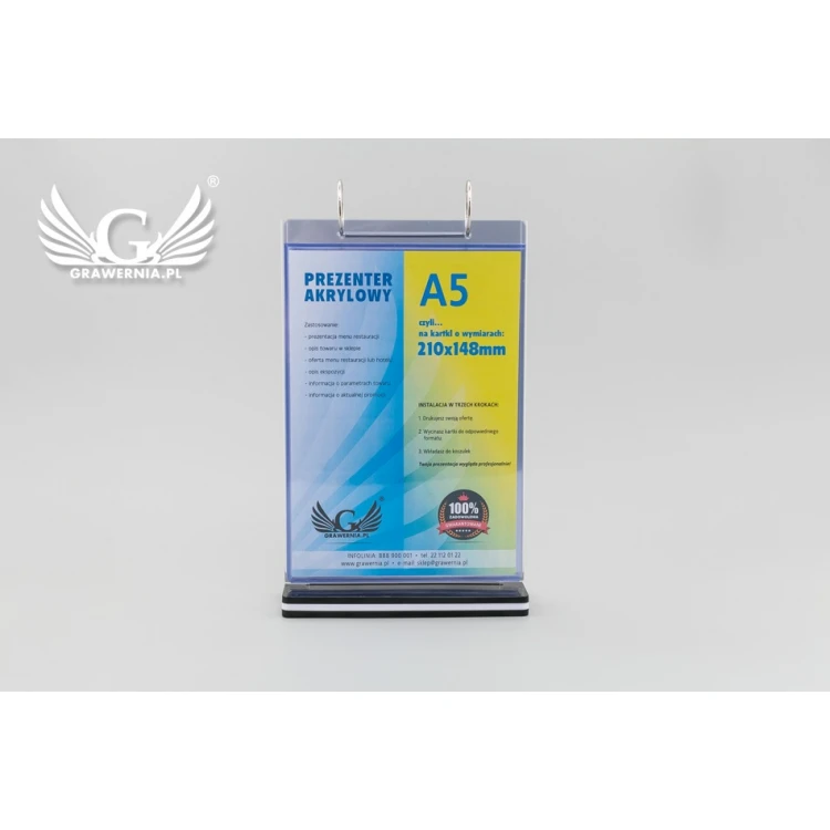 Stand, display with rotating pockets - size 148x210mm (A5) - model PR022