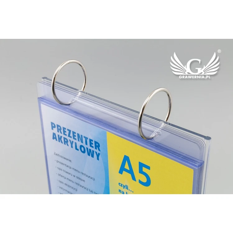 Stand, display with rotating pockets - size 148x210mm (A5) - model PR022