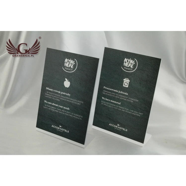 Information Presenter A5 - dimensions 148x200x3mm - UV digital print - STUV002