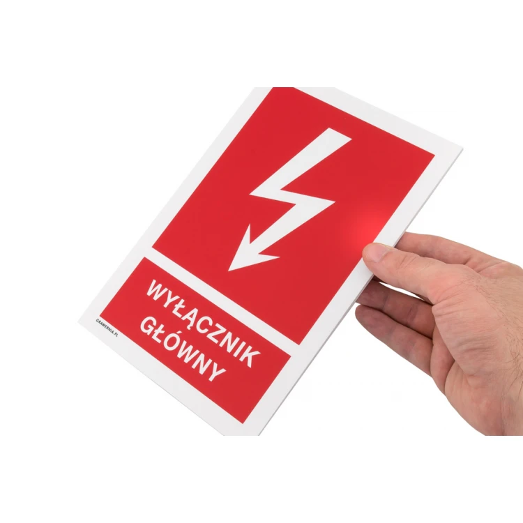 Fireproof power switch - fireproof plate size 150x220mm - PVC - colorful UV print - BHP131