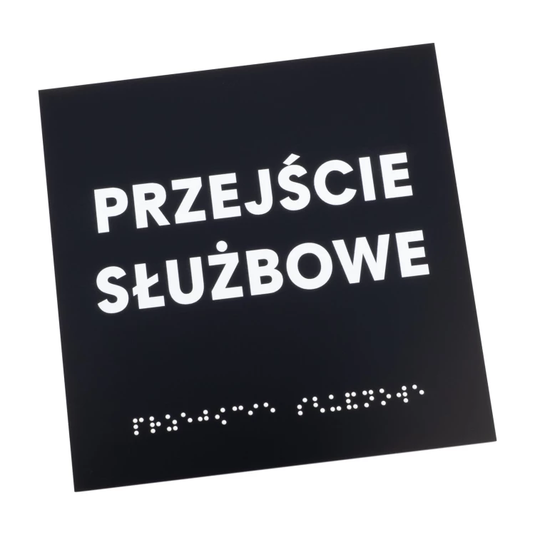 Service Passage - Black Matte Acrylic Sign - Size 150x150mm - TAB576