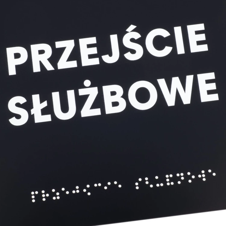 Service Passage - Black Matte Acrylic Sign - Size 150x150mm - TAB576