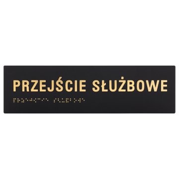 Service aisle - Braille sign - size 250x70mm - TAB602