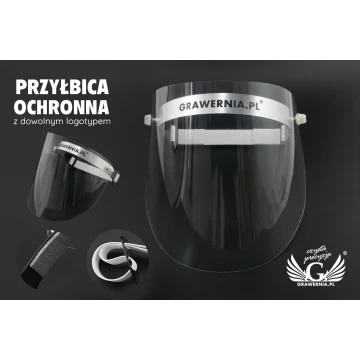 Protective Face Shield with Text or Logo - PCA003