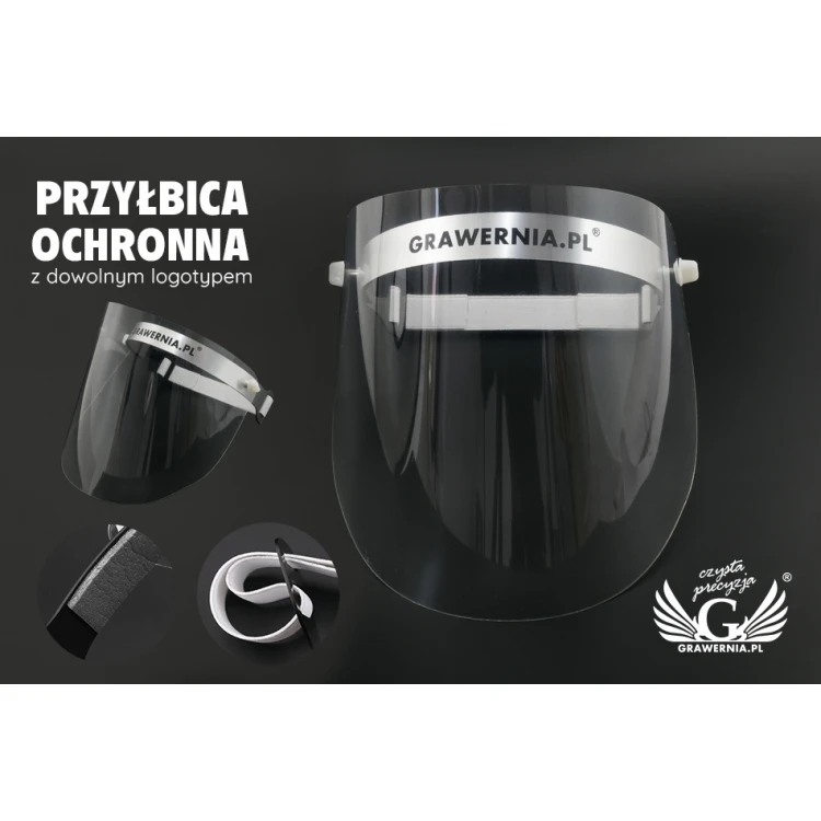 Protective Face Shield with Text or Logo - PCA003