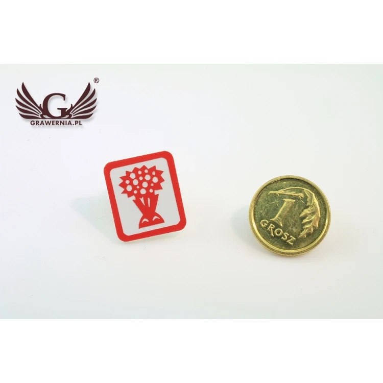 Mini Pins/Badges with Your Logo - Laser Engraving - PS008