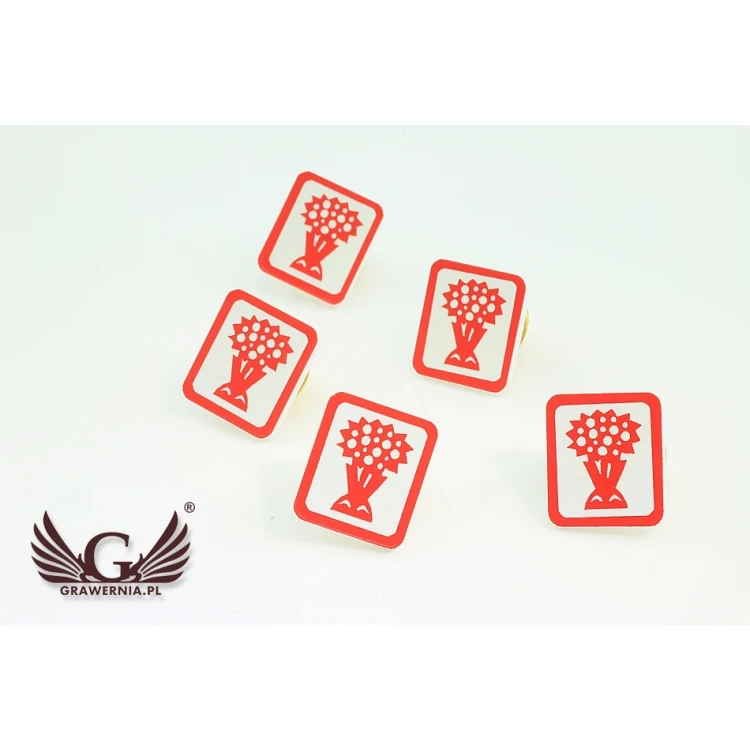 Mini Pins/Badges with Your Logo - Laser Engraving - PS008
