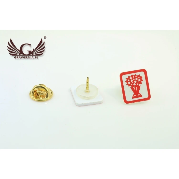 Mini Pins/Badges with Your Logo - Laser Engraving - PS008