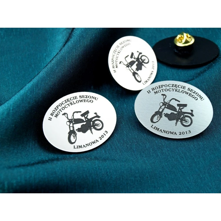 Mini Pins/Badges with Your Logo - Laser Engraving - PS011