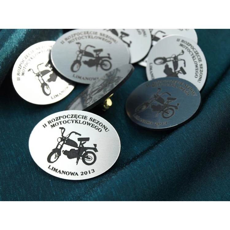 Mini Pins/Badges with Your Logo - Laser Engraving - PS011