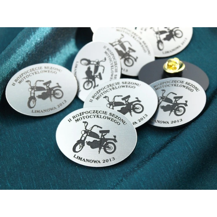 Mini Pins/Badges with Your Logo - Laser Engraving - PS011