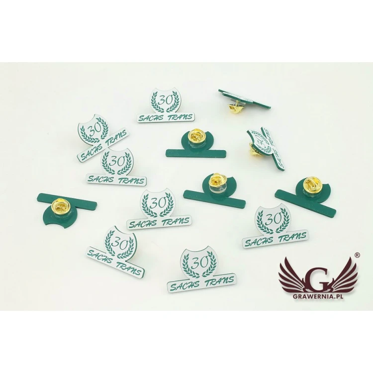 Mini Pins/Badges with Your Logo - Laser Engraving - PS008