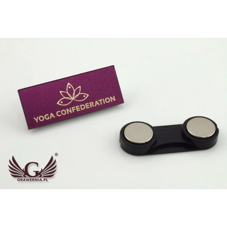 Mini Pins/Badges with Your Logo - UV Color Print - Size 35x14mm - PS012