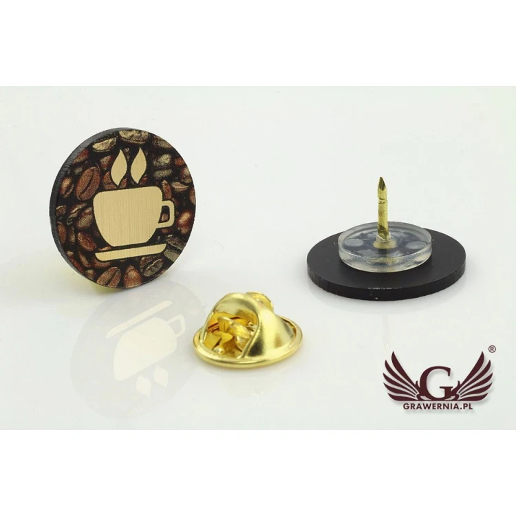 Mini Pins/Badges with Your Logo - UV Color Print - 19mm Diameter - PS013