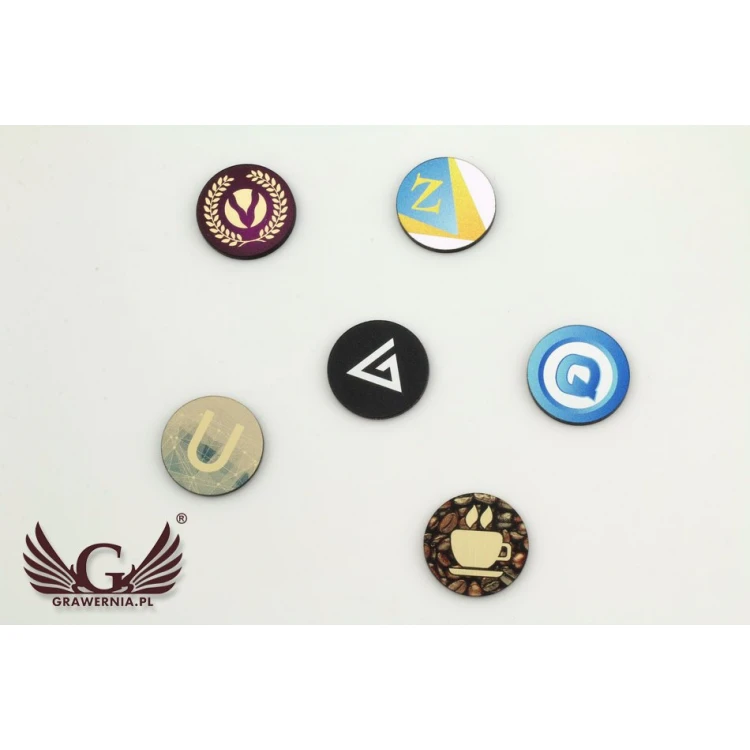 Mini Pins/Badges with Your Logo - UV Color Print - 19mm Diameter - PS013