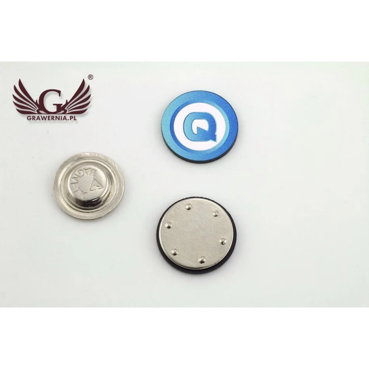 Mini Pins/Badges with Your Logo - UV Color Print - 19mm Diameter - PS013