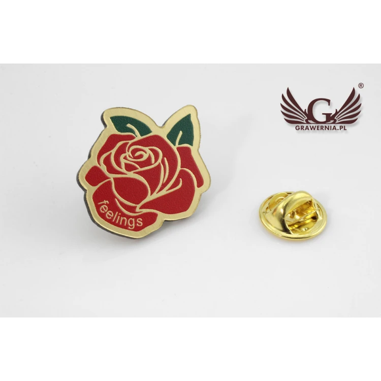 Mini Pins/Badges with Your Logo - size: 24x27mm - UV color print - PS024