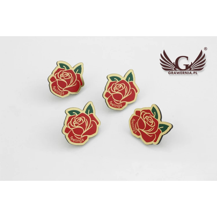 Mini Pins/Badges with Your Logo - size: 24x27mm - UV color print - PS024