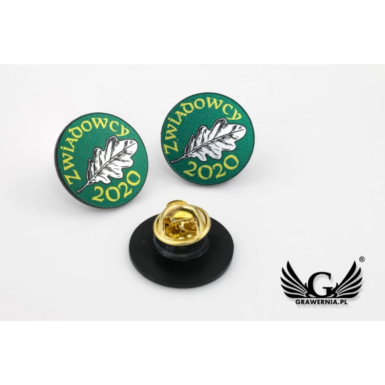 Mini Pins/Badges with Your Logo - size: 22x22mm - UV color print - PS040