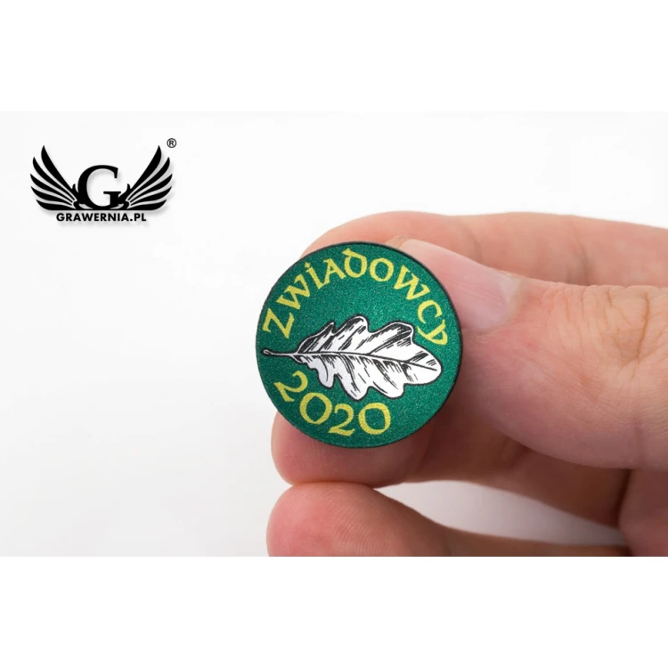 Mini Pins/Badges with Your Logo - size: 22x22mm - UV color print - PS040
