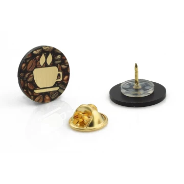 Mini Pins/Badges with Your Logo - UV Color Print - 19mm Diameter - PS013