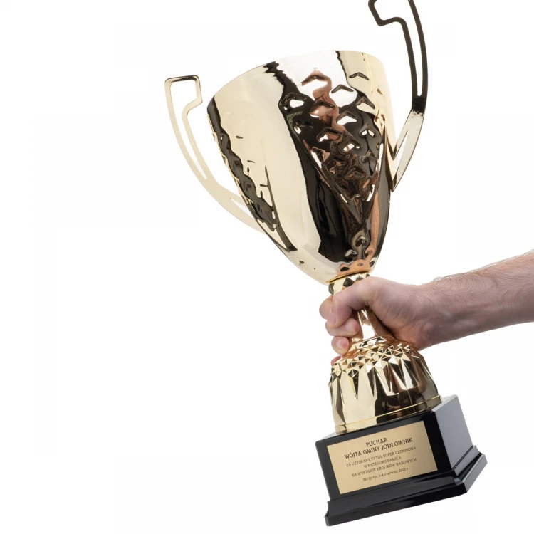 Nelson Cup with Engraved Plaque - Gold - P4194A
