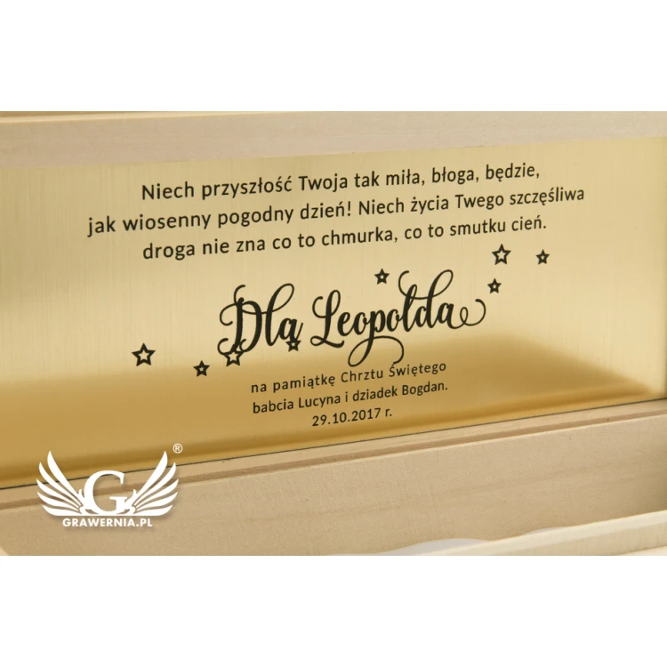 Wooden Box Case with Any Dedication - KAS01